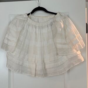 JOA White Off-Shoulder Blouse